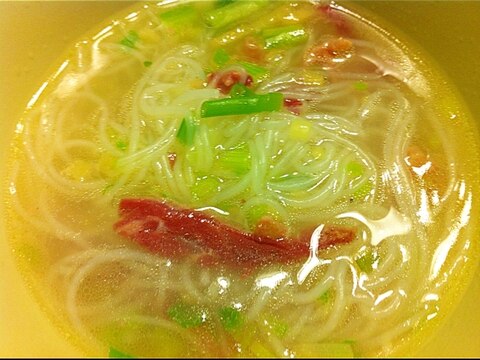 牛ハムと春雨のスープ